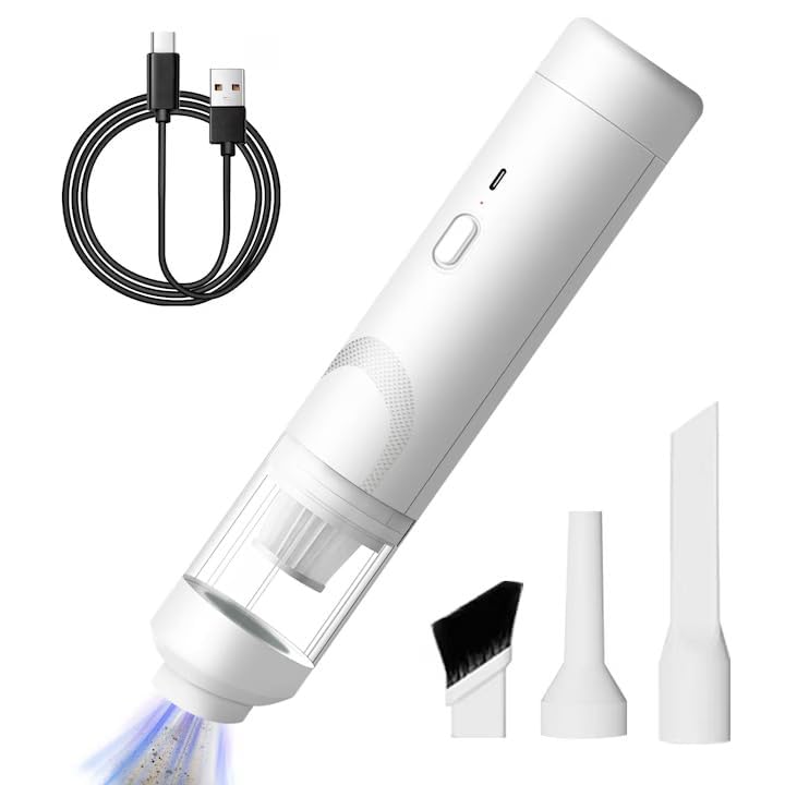 Wireless Car Vacuum Cleaner 2 in 1 - Portable and Handheld High Power Rechargeable Vacuum Cleaner for Car for Wet and Dry CarCleaning 2 in 1 DC 12V