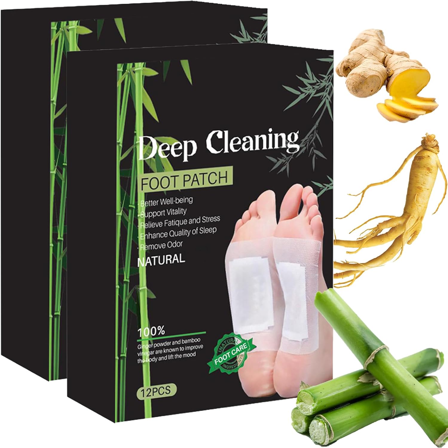 DrCole Herbal Detox Patches - Natural Body Detox, & Improved Circulation - Stronger and Last Longing Erections